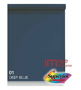 #01 Deep Blue Superior Seamless Background Paper Background 2.7 x 11m