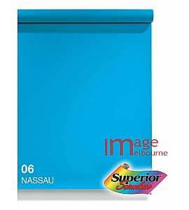 #06 Nassau Blue Superior Seamless Chromakey Background Paper Background 1.35 x 11m