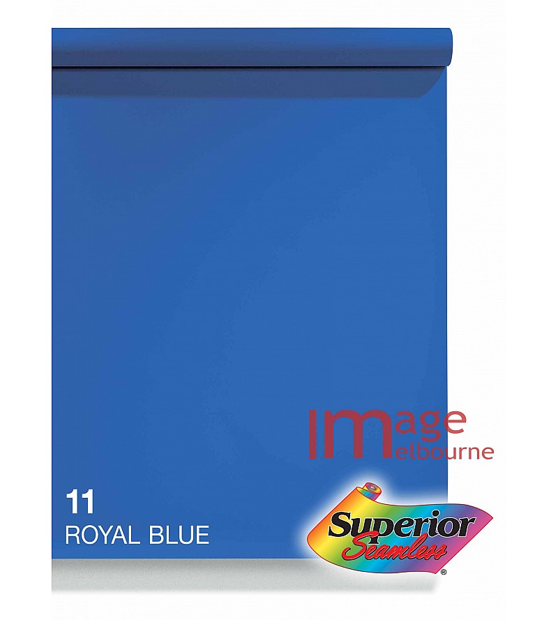 #11 Royal Blue Superior Seamless Chromakey Background Paper Background 1.35 x 11m