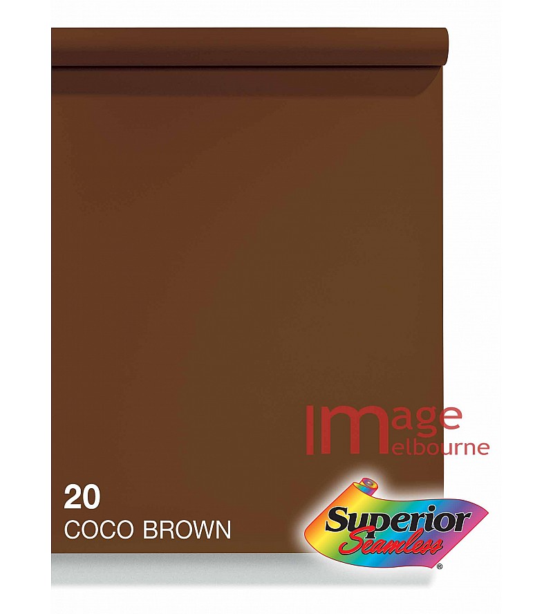 #20 Cocoa Brown Superior Seamless Background Paper Background 2.7 x 11m