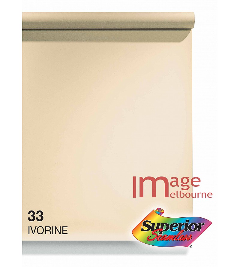 #33 Ivorine Cream Superior Seamless Background Paper Background 2.7 x 11m