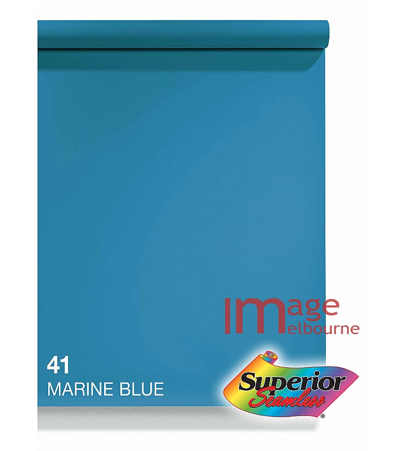 #41 Marine Blue Superior Seamless Chromakey Background Paper Background 1.35 x 11m