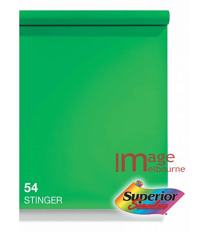 #54 Stinger Chromakey Green Superior Seamless Background Paper Background 2.7 x 11m