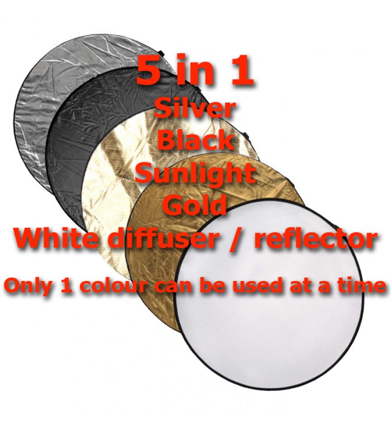 105cm SUNLIGHT Collapsible 5 in 1 round reflector kit