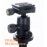 Compact 5kg capacity ball head for pro tripods with level