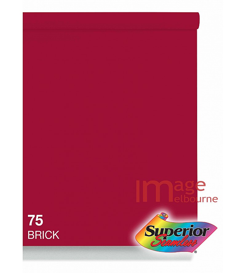 #75 Brick Red Superior Seamless Background Paper Background 2.7 x 11m