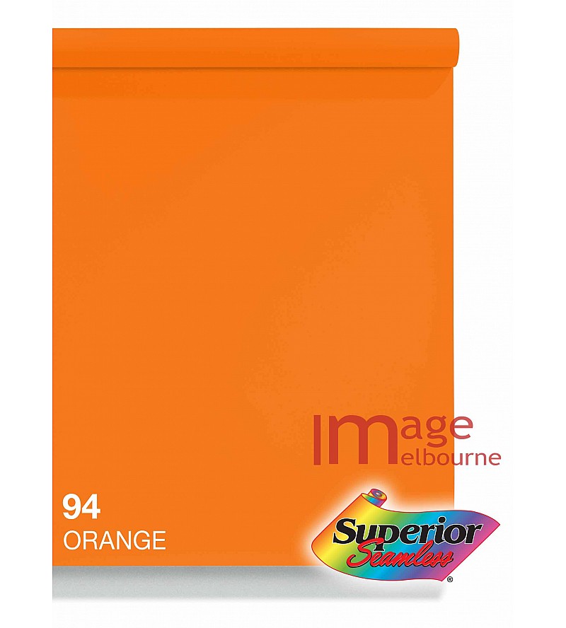 #94 Orange Superior Seamless Background Paper Background 1.35 x 11m