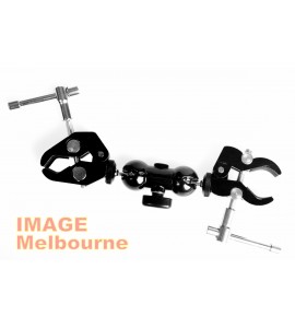 Double ball head magic flex monitor arm