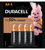 Duracell Alkaline batteries - 4xAA in case