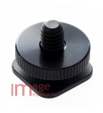 Male hotshoe (coldshoe) speedlight adapter LED mount - flat base