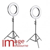 2x LED ring light 30cm or 45cm (12" or 18") kit with light stands  