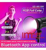 Visico LED80R RGB & Bi-colour light with bluetooth app and battery option - Bowens mount