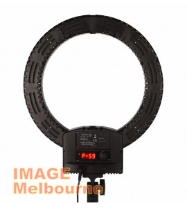 LED ring light 30cm / 12" AC/DC digital 3200-5600K - 240V or battery options