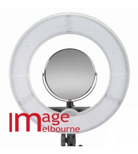 Selfie mirror for LED ring lights - hotshoe / coldshoe mount