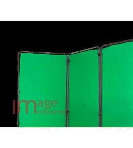 Lumoz Self Supporting Chromakey Green background 2.4 x 4m panoramic style backdrop