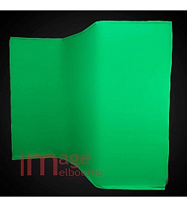 Lumoz Self Supporting Chromakey Green background 2.4 x 4m panoramic style backdrop