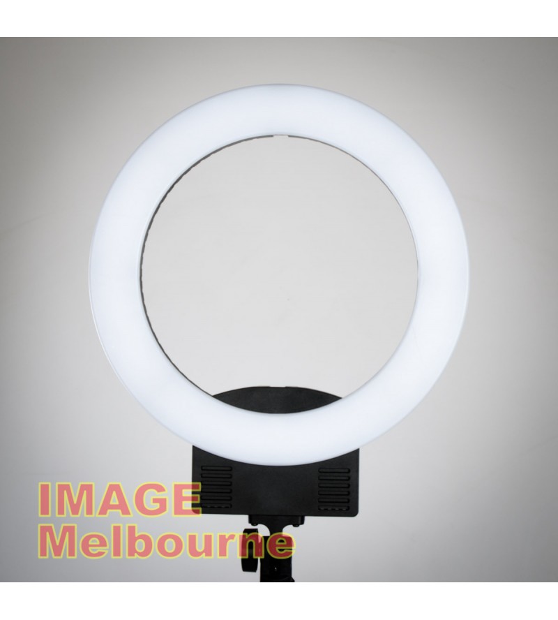 LED ring light 30cm / 12" AC/DC digital 3200-5600K - 240V or battery options