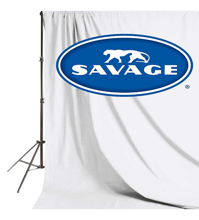 Savage Lightproof Low Wrinkle 2.75 x 6m / 9 x 20' Pro White Muslin Backdrop