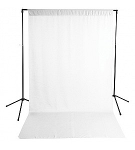 Savage Lightproof Low Wrinkle 2.75 x 6m / 9 x 20' Pro White Muslin Backdrop