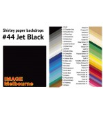 44 Jet Black seamless paper backdrop SHOPSOILED background