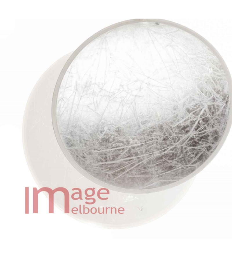 105cm 2 in 1 silver white round reflector IMPERFECT