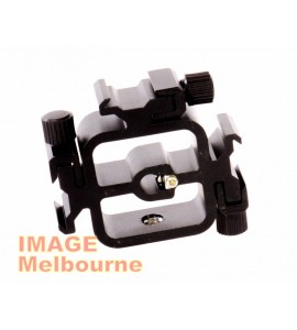 Triple hotshoe speedlight flash bracket adapter