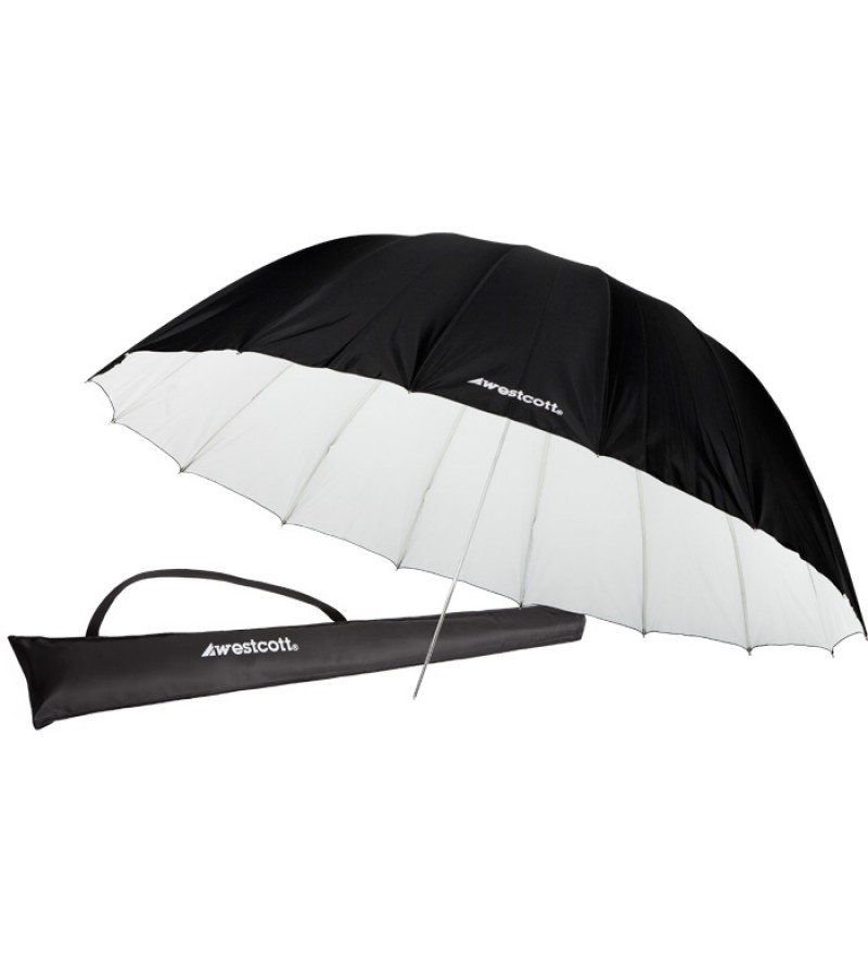 Westcott 180cm / 72" (84" / 7 foot) Parabolic Black White Soft Reflective Umbrella