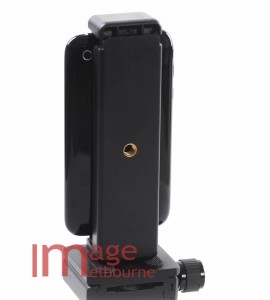 Phone vertical & small tablet iPad mini holder clamp with 1/4" thread for tripod mounting