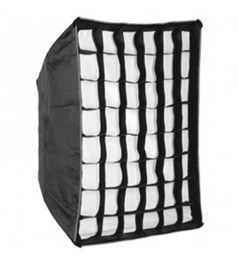 100 x 100cm square double diffused softbox with grid