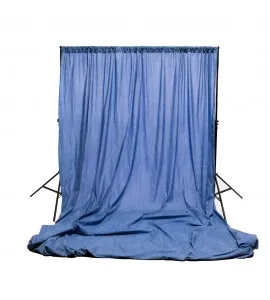 Savage Washed Muslin Sky Blue Mottled 3m x 3.65m 10 x 12'
