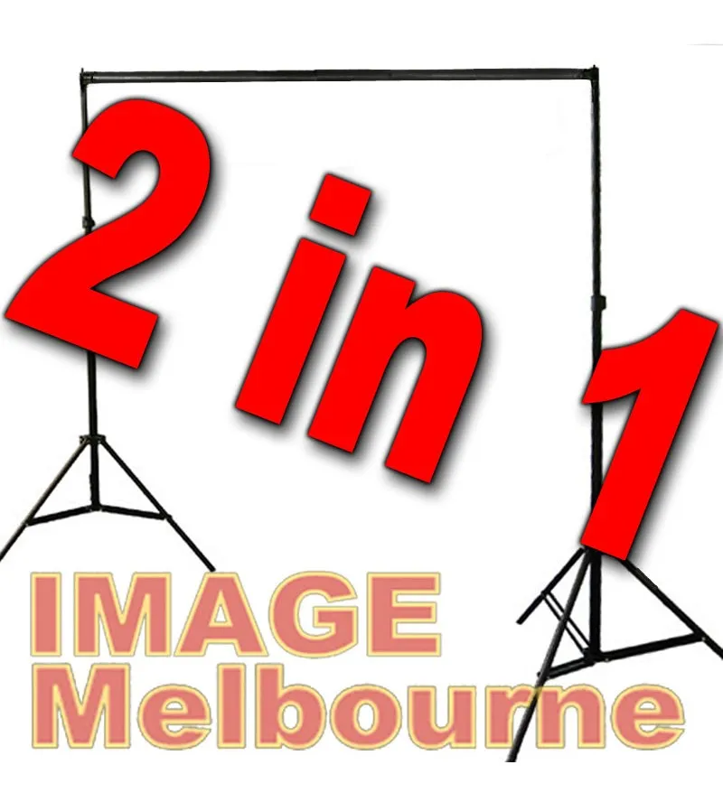 2.75 x 3m 2 in 1 Backdrop stand background light stand crossbar + bag kit