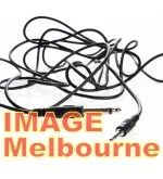 3m 6.5 - 3.5mm jack sync cable for SLR flash connection