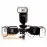 3 way sync splitter hotshoe flash speedlight mount