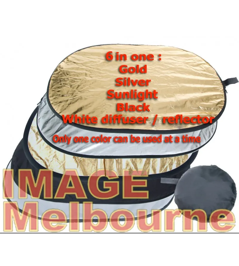 200 x 150cm SUNLIGHT Collapsible 5 in 1 oval reflector Large XL