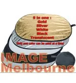 200 x 150cm Collapsible 5 in 1 oval reflector kit Large XL