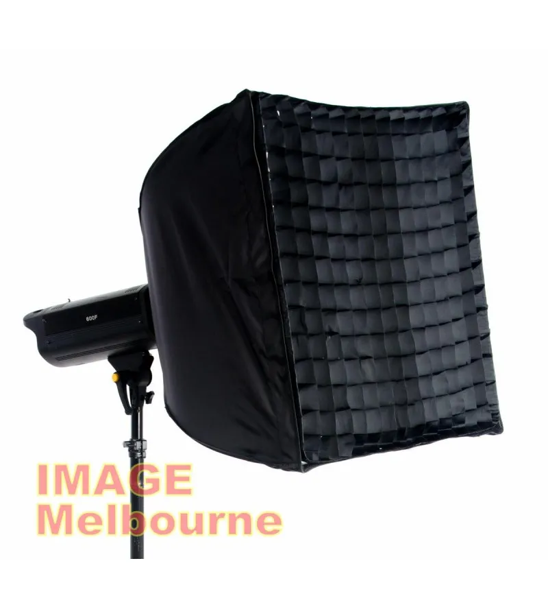 60 x 60cm Qikbox square easy pop up softbox with grid