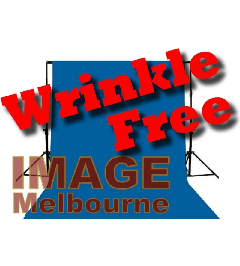 3m x 6m Chromakey Blue Wrinkle Free Flocked Polyester Backdrop