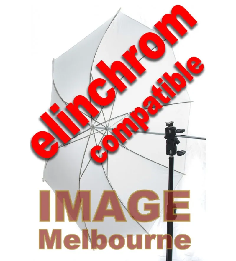 Elinchrom type 84cm 33" white translucent shoot through umbrella - BUY MORE AND SAVE