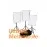 4500W equivalent LED remote control 3 LED softbox light kit - cool, daylight white and warm