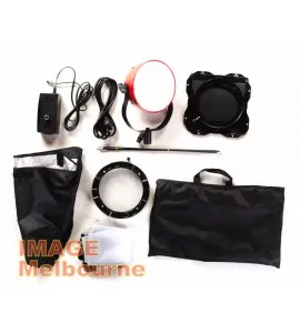 LED Redhead 650W equiv with softbox & barndoors 5500K