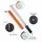 LedStrip Light Sabre style 5600K ice white, 3200K orange CTO gel