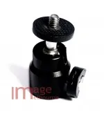 Nano Ball head 1kg load, 1/4" thread mount for phones, speedlights, small cameras & LEDs