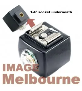 Optical wireless Hotshoe Adapter remote flash slave sensor