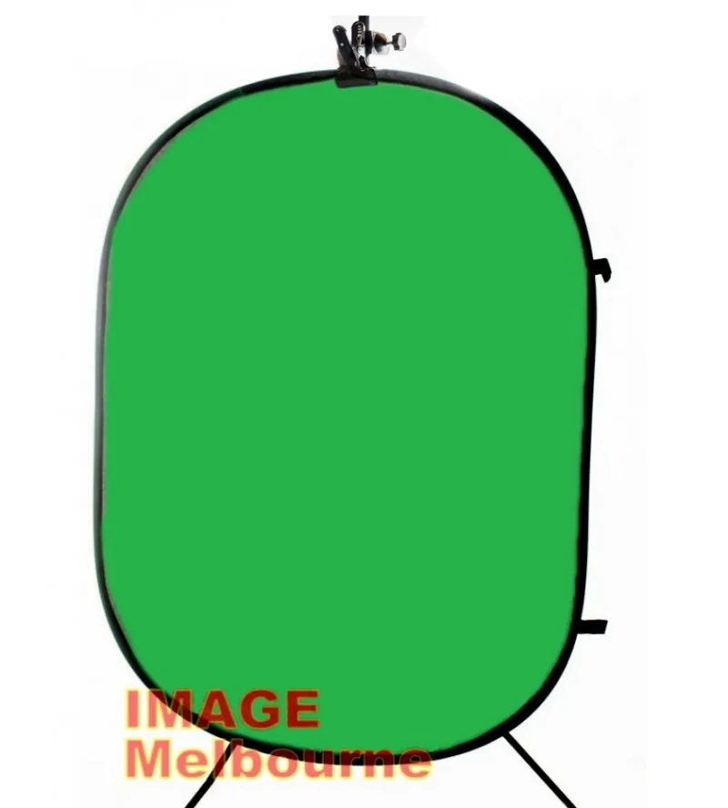 Pop up background stand kit with clamp for gels, reflectors + backdrops 