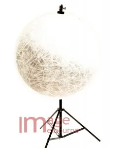 105cm 2 in 1 silver white round reflector IMPERFECT