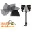 Speedyarm dual flash boom tilt for strobists & speedlights, Visico2 or AD200 with Umbrellas, Apollo, Softlighter, Speedybox