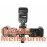 Triflash strobist bracket for 3 speedlight flashes & umbrella / Apollo