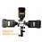 Triple hotshoe speedlight flash bracket adapter