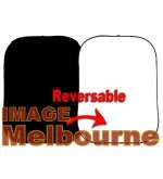 1.5 x 2m / 60 x 80" Pop up black / white backdrop