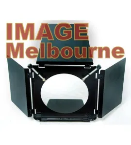 Large Barndoor, 4 colour gels & honeycomb for studio lights